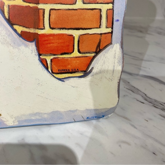 Vintage Die cut Santa Claus Holiday Christmas Decoration large double sided - Picture 3 of 5